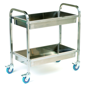 Stainless steel tray trolley