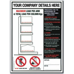 Weight Loading Identification for Cantilever Racking