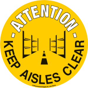 Keep Aisles Clear