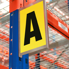 Self Adhesive Bay Marker with 1x Character
