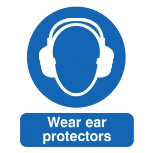 Wear ear protectors