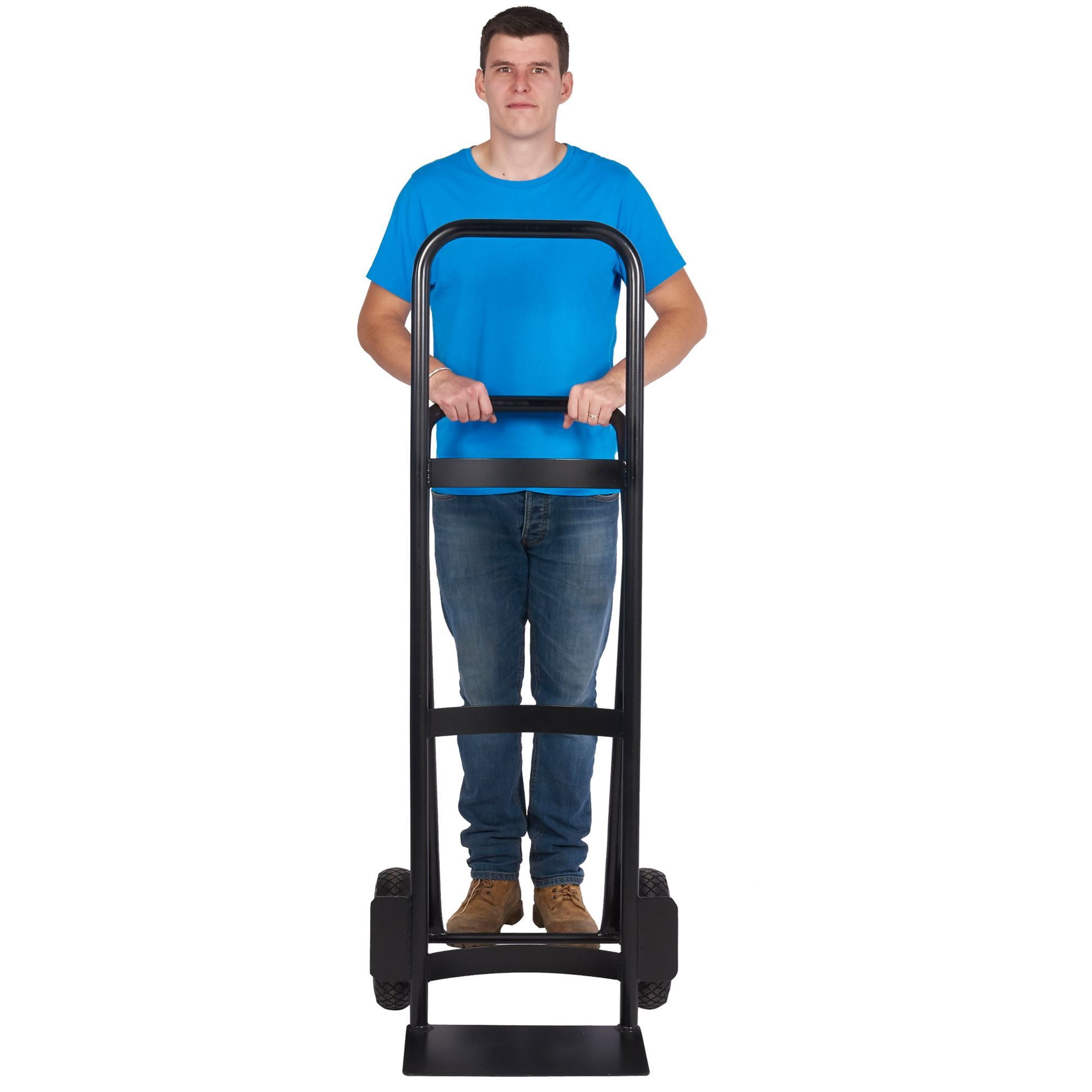 Super heavy duty sack truck with high back