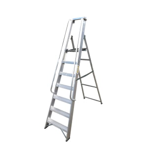 ALU Stepladders with Rail