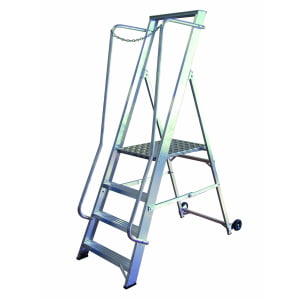 Aluminum wide steps for secure climbing