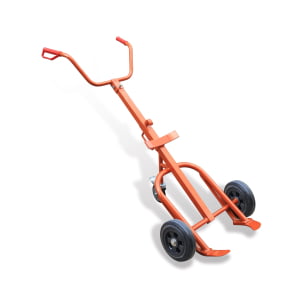 Drum transporter for easy handling of large drums