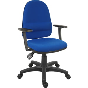 Ergo Twin chair in blue, offering ergonomic support