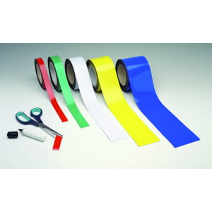 Magnetic racking strip for easy labeling and wiping