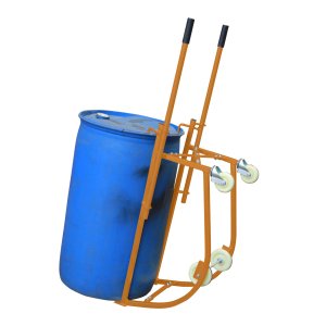 Mobile drum cradle for easy drum handling