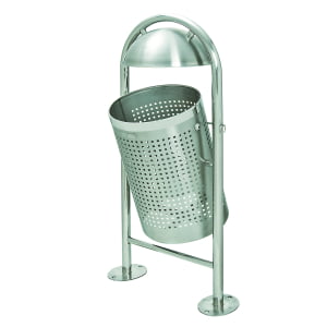 Outdoor litter bin for waste management