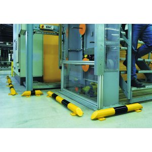 Traffic line collision protection bars for safety