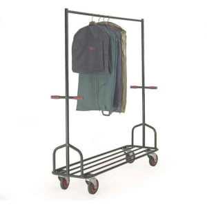 Heavy-duty garment rails for robust storage