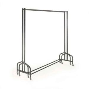 Nesting frame garment rail for space-saving storage