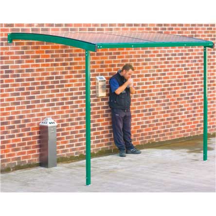 Wall mounted shelter