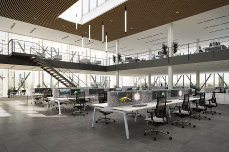 Render of the Evolution room setup